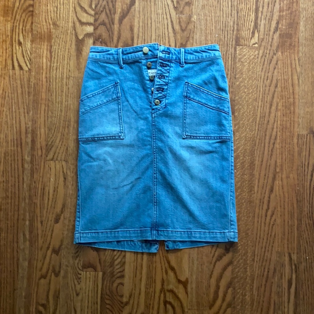 Anthropologie Jean Skirt